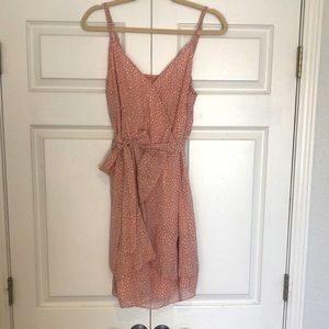 Peach flower print size small sundress